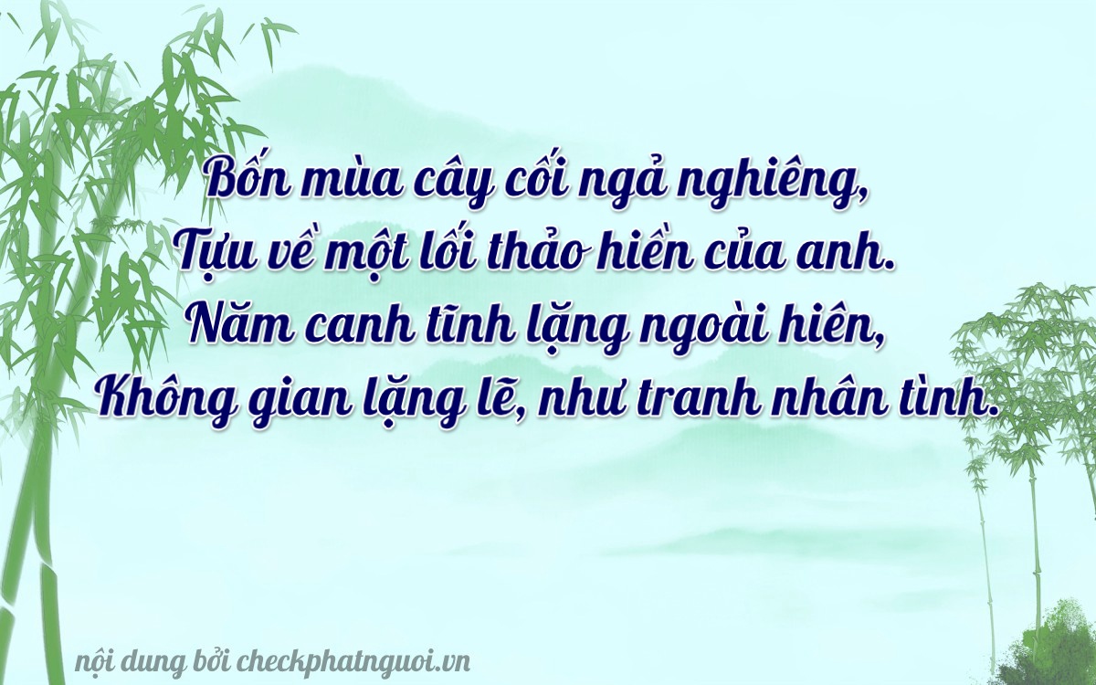 Bài thơ ý nghĩa cho <b>biển số 37K-48450</b> tại website checkphatnguoi.vn