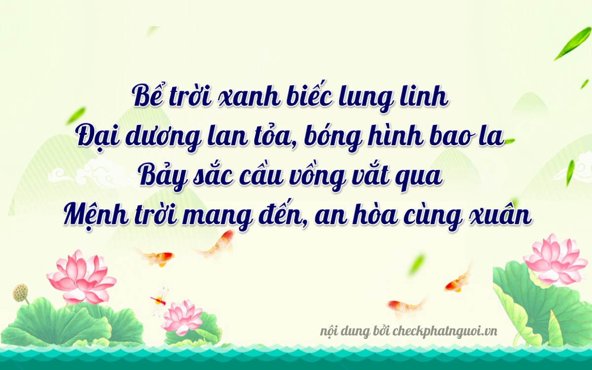 Bài thơ ý nghĩa cho <b>biển số 37K-48757</b> tại website checkphatnguoi.vn