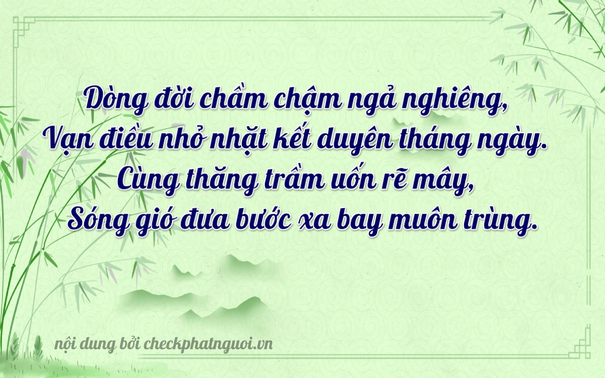 Bài thơ ý nghĩa cho <b>biển số 37K-49371</b> tại website checkphatnguoi.vn