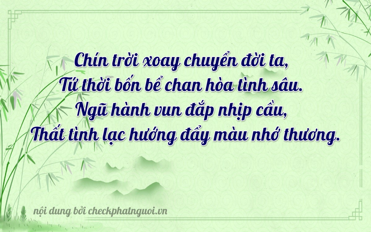 Bài thơ ý nghĩa cho <b>biển số 37K-49567</b> tại website checkphatnguoi.vn