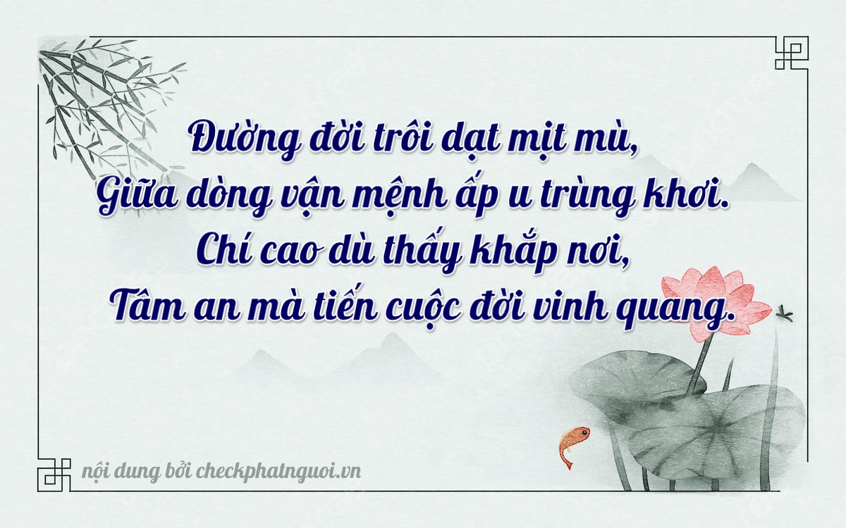 Bài thơ ý nghĩa cho <b>biển số 37K-51138</b> tại website checkphatnguoi.vn