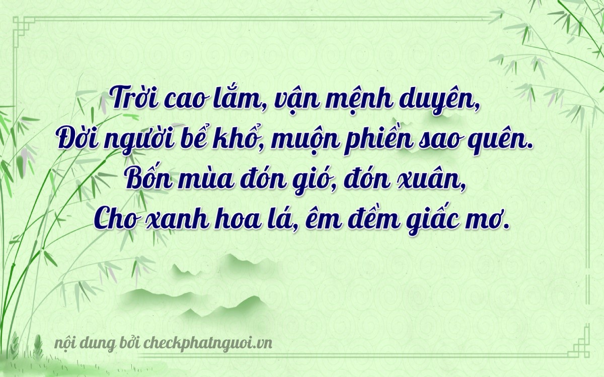 Bài thơ ý nghĩa cho <b>biển số 37K-53473</b> tại website checkphatnguoi.vn