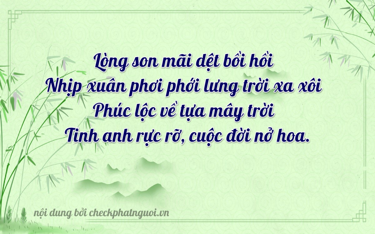 Bài thơ ý nghĩa cho <b>biển số 37K-54712</b> tại website checkphatnguoi.vn