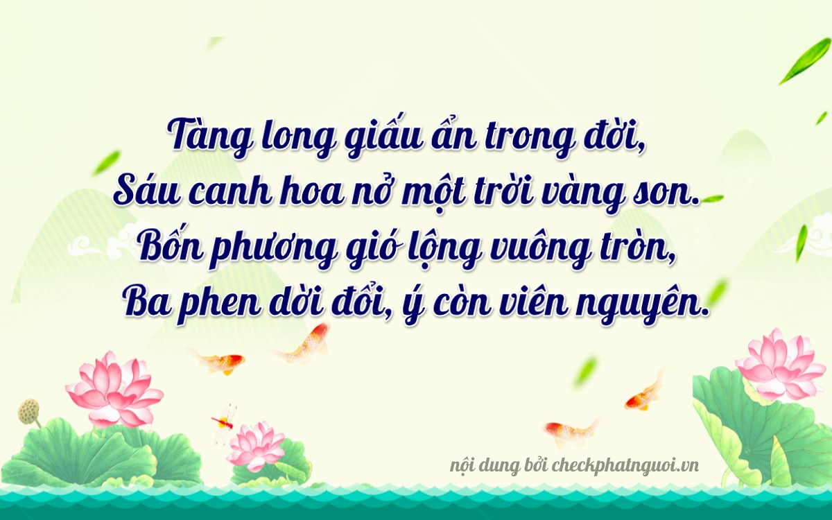 Bài thơ ý nghĩa cho <b>biển số 37K-60345</b> tại website checkphatnguoi.vn