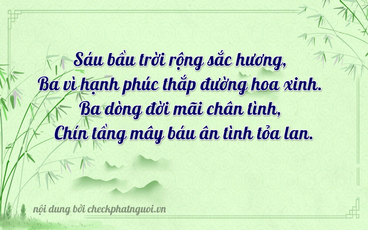 Bài thơ ý nghĩa cho <b>biển số 37K-63396</b> tại website checkphatnguoi.vn