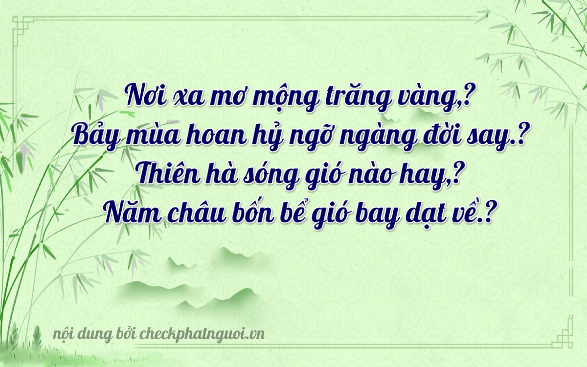 Bài thơ ý nghĩa cho <b>biển số 37K-67175</b> tại website checkphatnguoi.vn