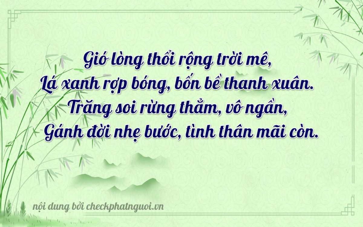 Bài thơ ý nghĩa cho <b>biển số 37K-71295</b> tại website checkphatnguoi.vn