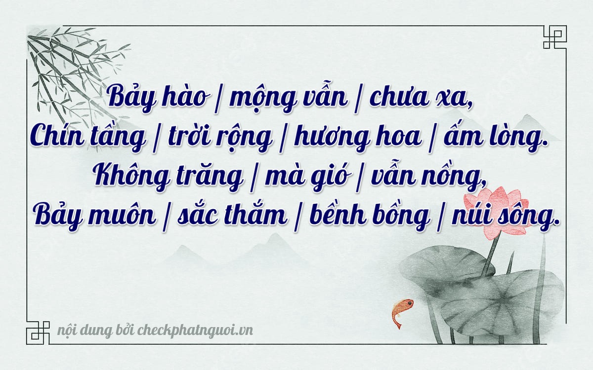 Bài thơ ý nghĩa cho <b>biển số 37K-71907</b> tại website checkphatnguoi.vn