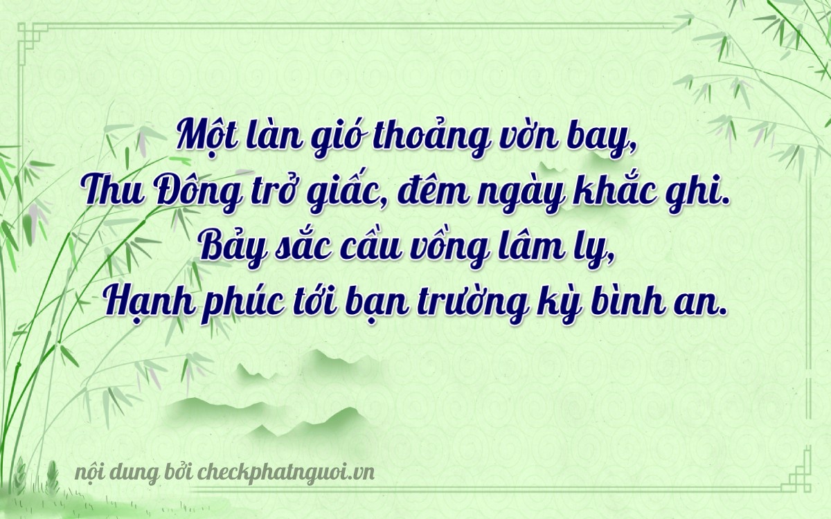 Bài thơ ý nghĩa cho <b>biển số 37K-72367</b> tại website checkphatnguoi.vn