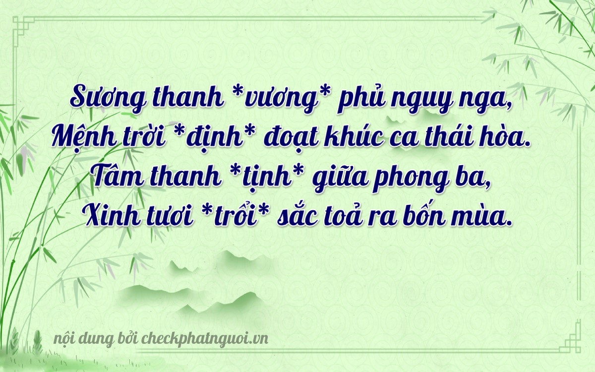 Bài thơ ý nghĩa cho <b>biển số 37K-87720</b> tại website checkphatnguoi.vn