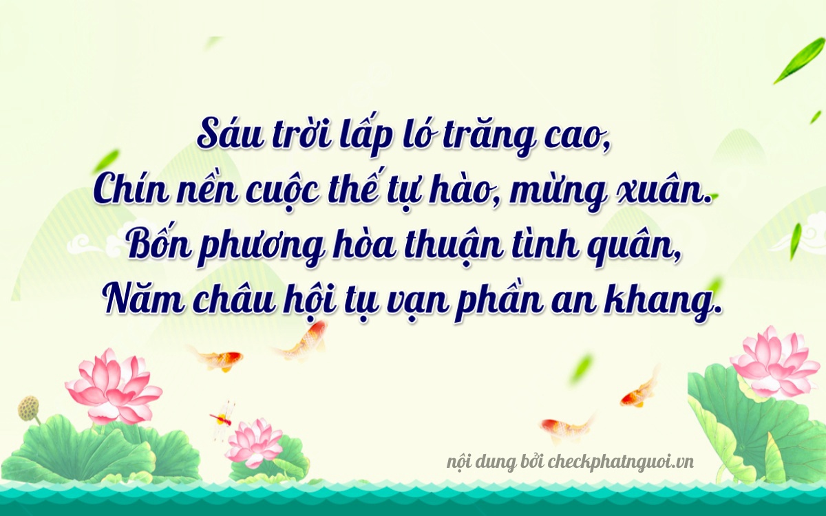 Bài thơ ý nghĩa cho <b>biển số 37L1-06945</b> tại website checkphatnguoi.vn