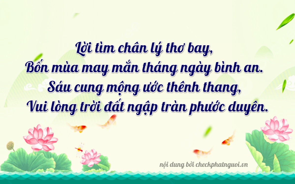 Bài thơ ý nghĩa cho <b>biển số 37L-44776</b> tại website checkphatnguoi.vn