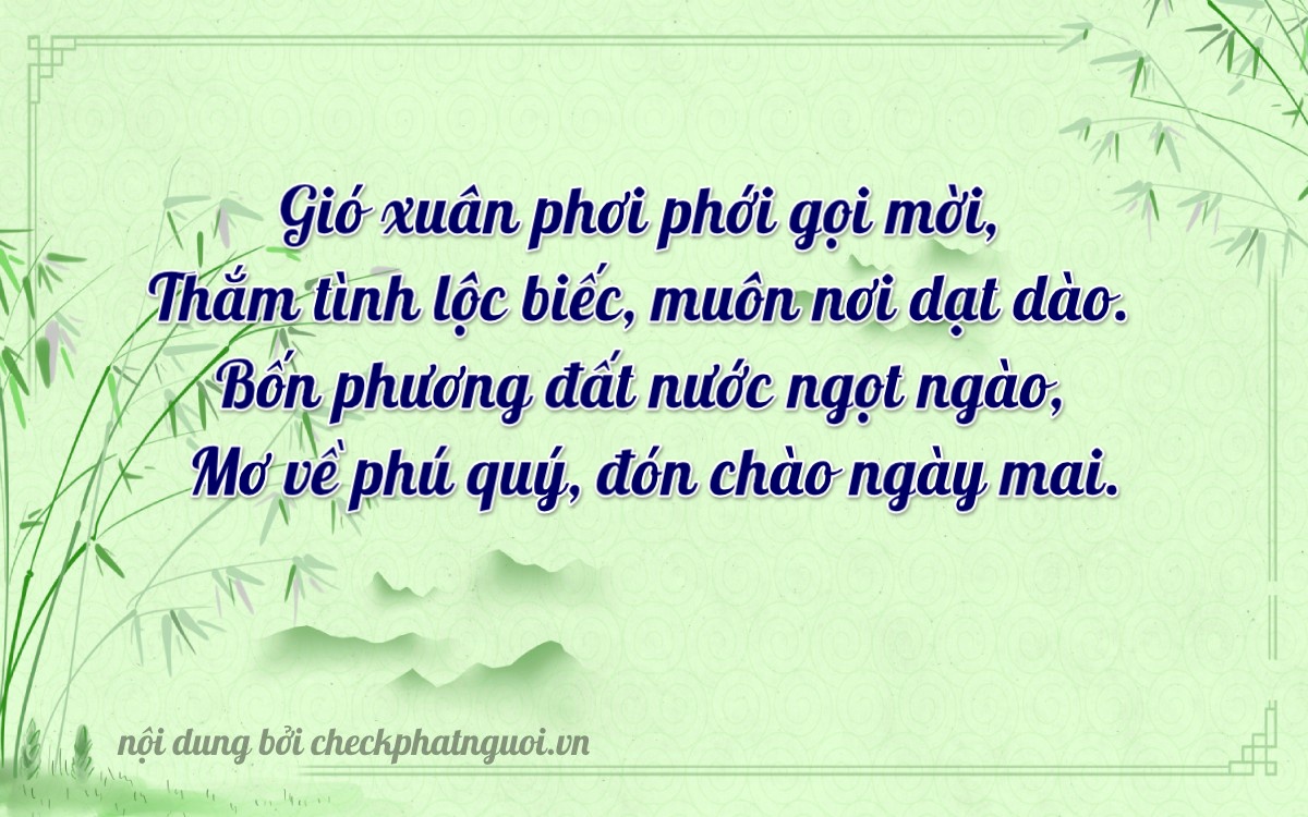 Bài thơ ý nghĩa cho <b>biển số 37L-6115</b> tại website checkphatnguoi.vn