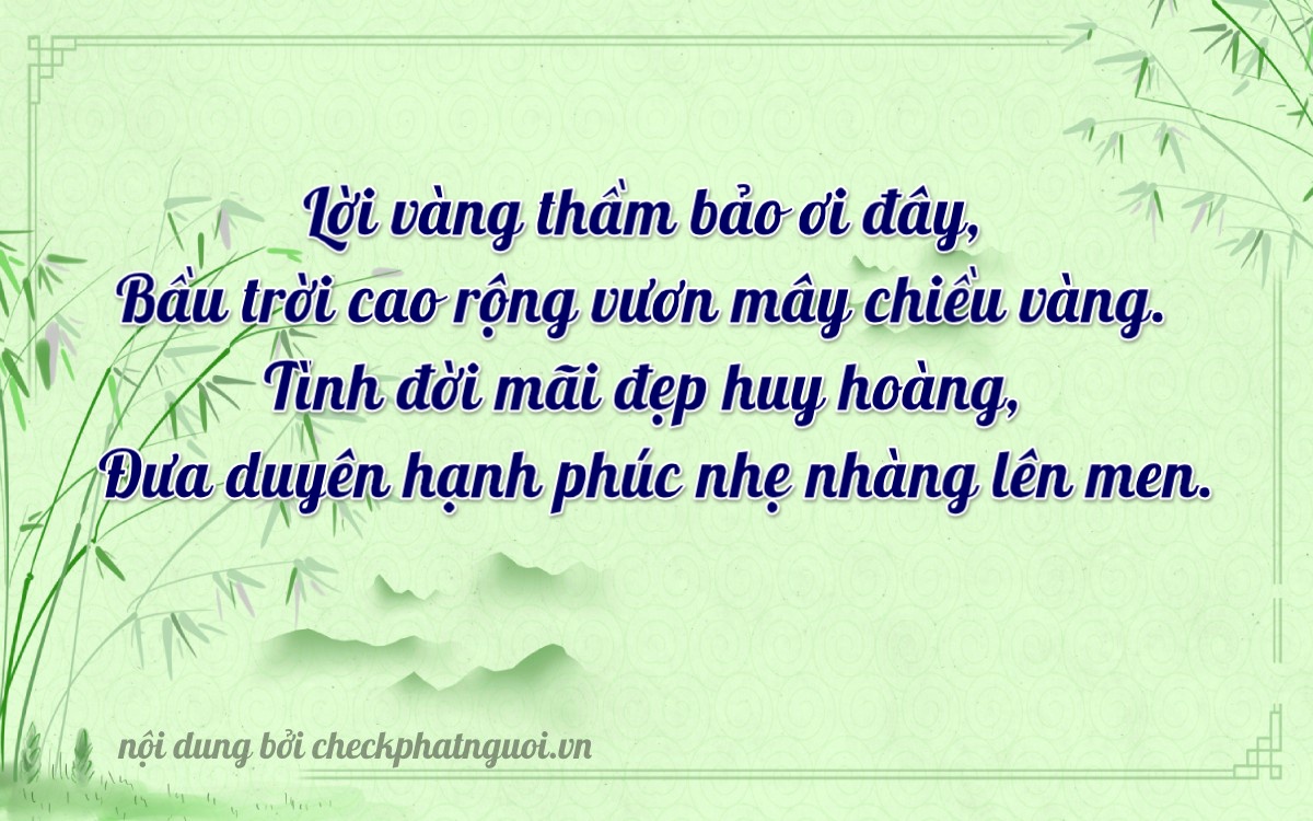 Bài thơ ý nghĩa cho <b>biển số 37M1-20820</b> tại website checkphatnguoi.vn