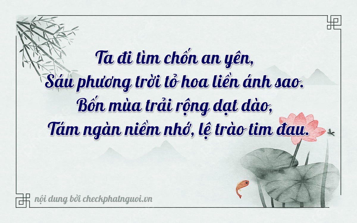 Bài thơ ý nghĩa cho <b>biển số 37M1-67846</b> tại website checkphatnguoi.vn