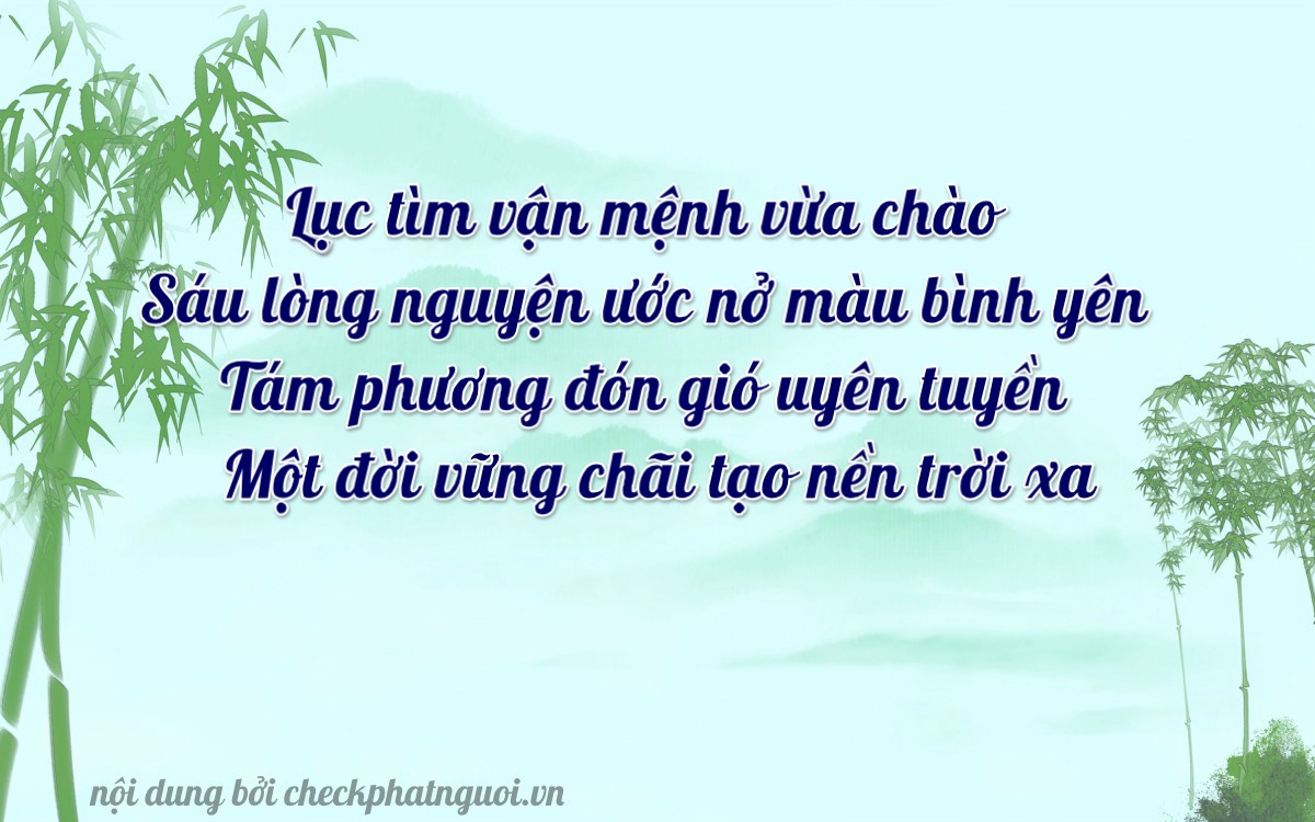 Bài thơ ý nghĩa cho <b>biển số 37M1-68601</b> tại website checkphatnguoi.vn