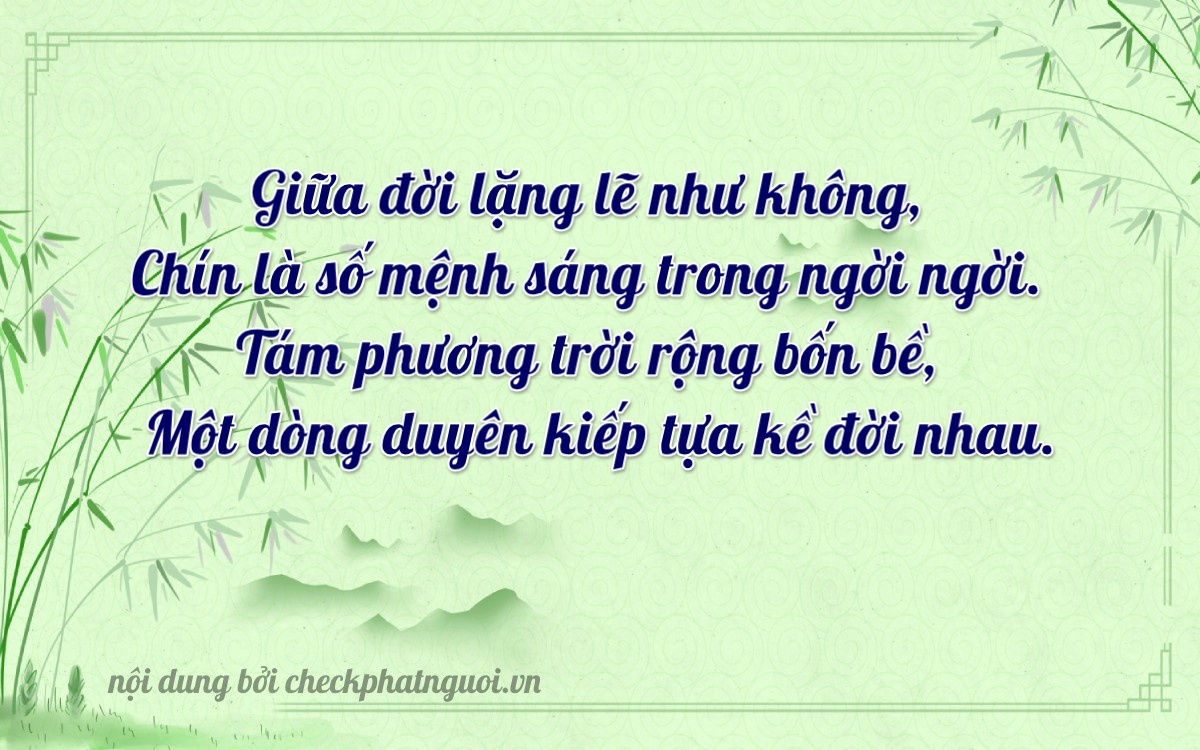 Bài thơ ý nghĩa cho <b>biển số 37M1-98118</b> tại website checkphatnguoi.vn