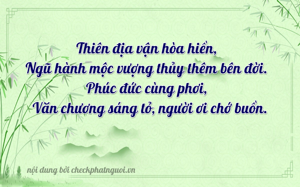 Bài thơ ý nghĩa cho <b>biển số 37MD-09889</b> tại website checkphatnguoi.vn