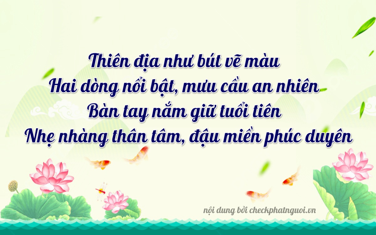 Bài thơ ý nghĩa cho <b>biển số 37N-11149</b> tại website checkphatnguoi.vn