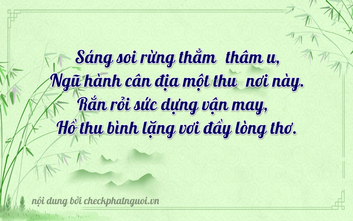 Bài thơ ý nghĩa cho <b>biển số 37N1-36000</b> tại website checkphatnguoi.vn