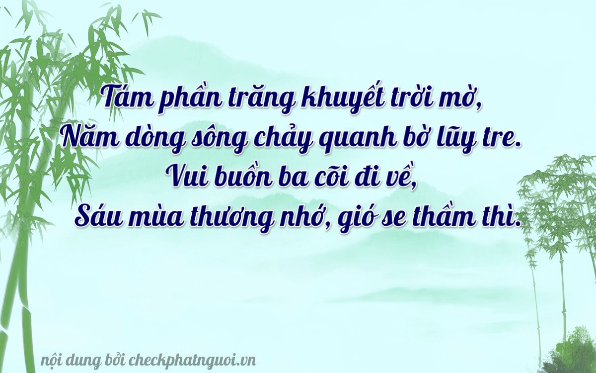 Bài thơ ý nghĩa cho <b>biển số 37N1-85036</b> tại website checkphatnguoi.vn