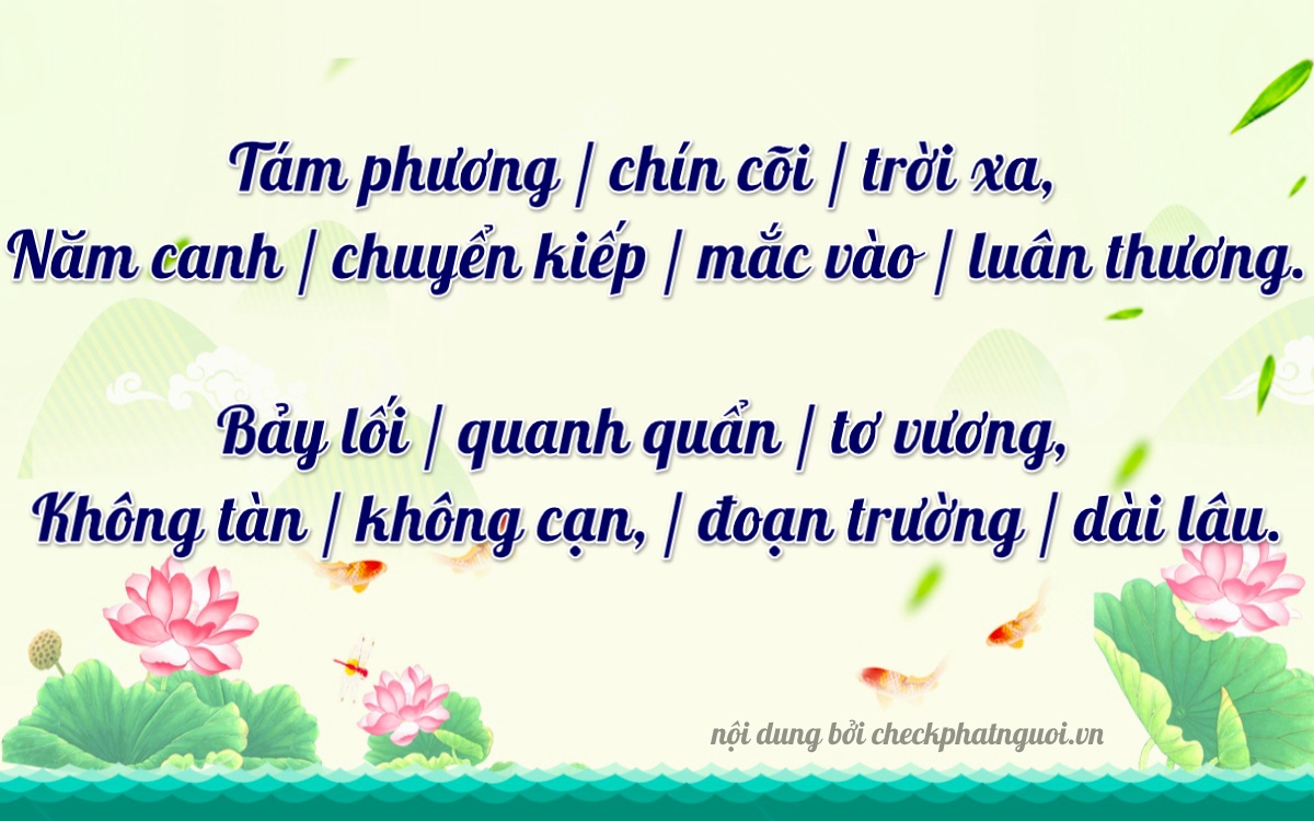 Bài thơ ý nghĩa cho <b>biển số 37N1-85700</b> tại website checkphatnguoi.vn