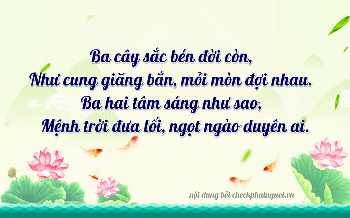 Bài thơ ý nghĩa cho <b>biển số 37N-31302</b> tại website checkphatnguoi.vn