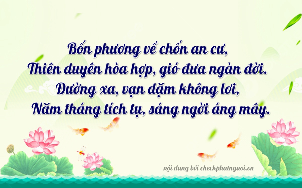 Bài thơ ý nghĩa cho <b>biển số 37P1-47311</b> tại website checkphatnguoi.vn