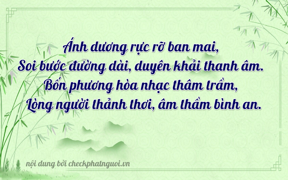 Bài thơ ý nghĩa cho <b>biển số 37P1-49484</b> tại website checkphatnguoi.vn