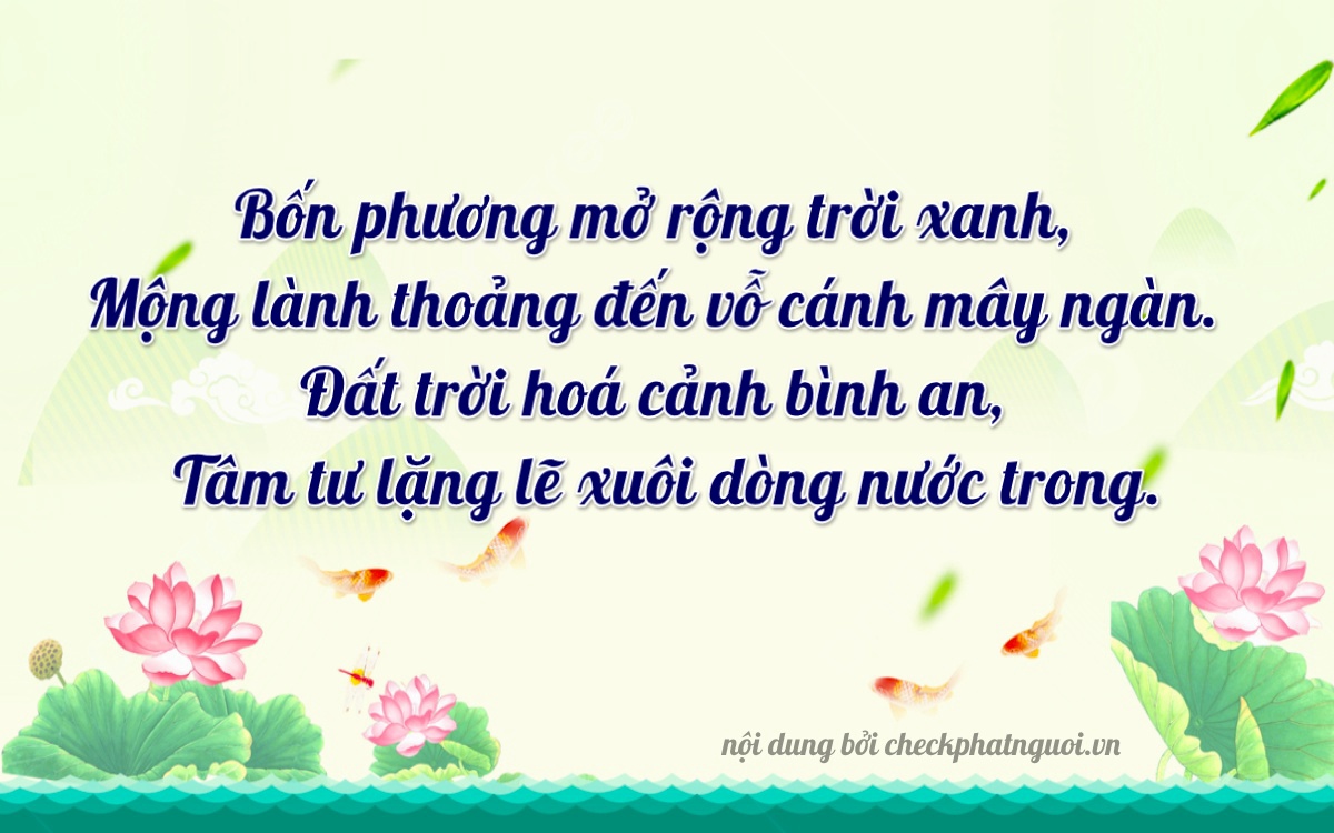 Bài thơ ý nghĩa cho <b>biển số 37P1-74600</b> tại website checkphatnguoi.vn