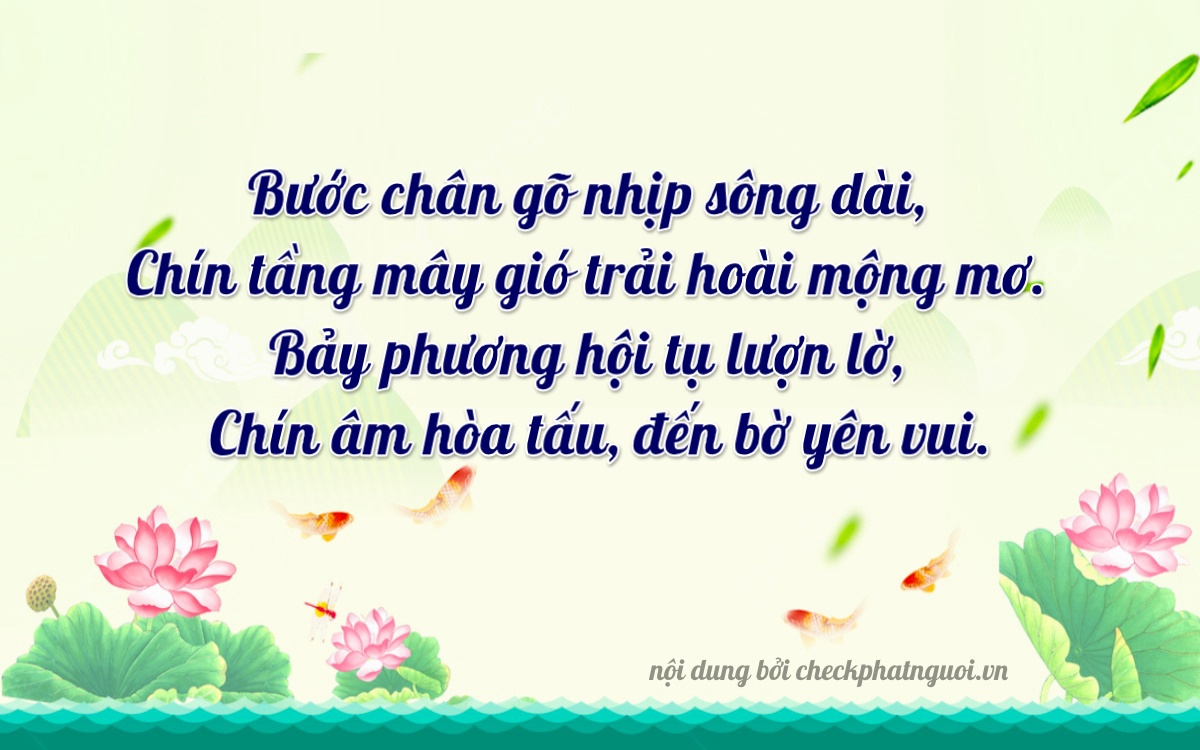 Bài thơ ý nghĩa cho <b>biển số 37P1-90779</b> tại website checkphatnguoi.vn