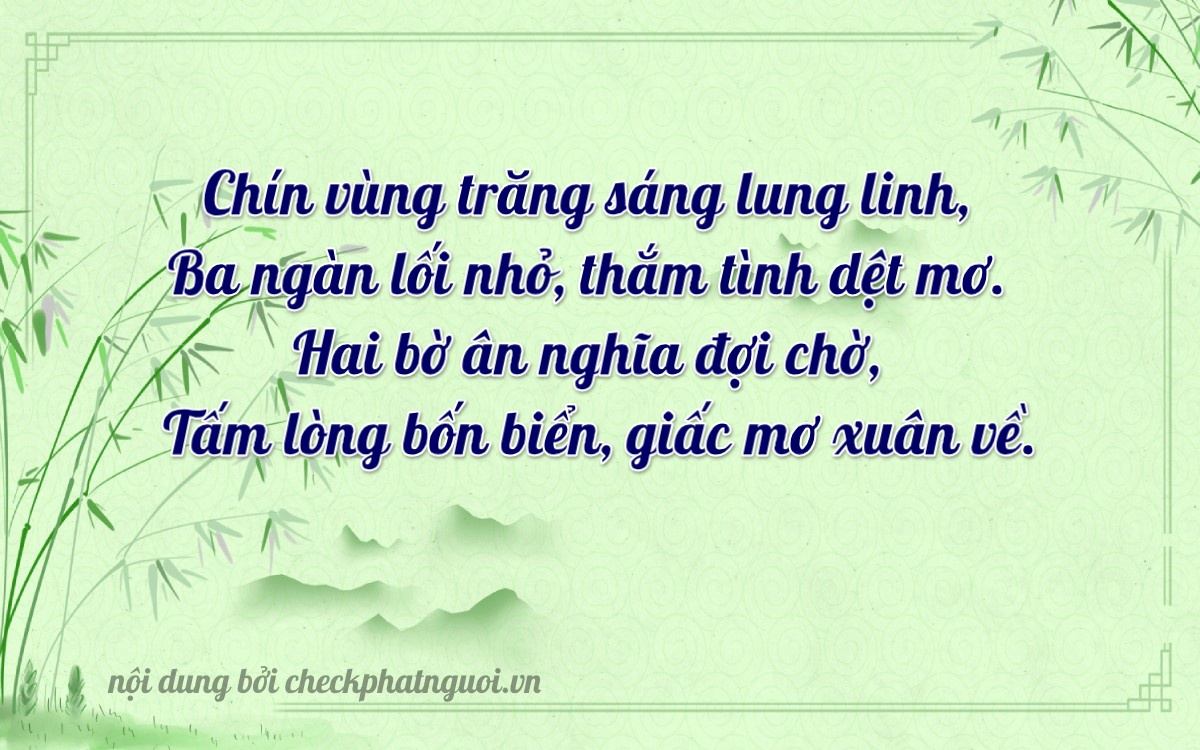 Bài thơ ý nghĩa cho <b>biển số 37P1-93204</b> tại website checkphatnguoi.vn