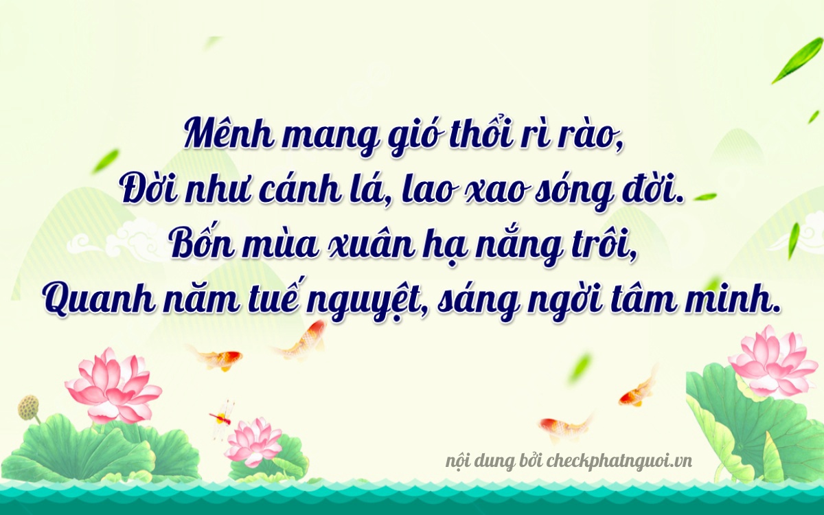 Bài thơ ý nghĩa cho <b>biển số 37P-33843</b> tại website checkphatnguoi.vn