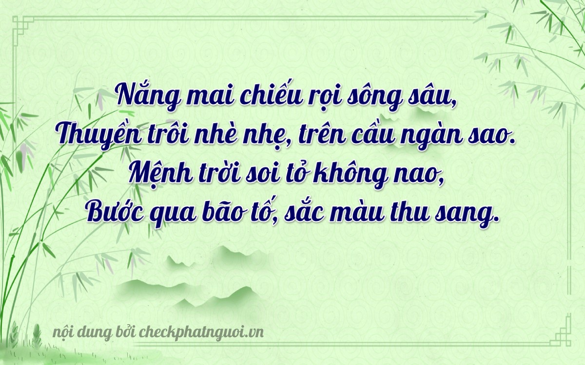 Bài thơ ý nghĩa cho <b>biển số 37PA-03620</b> tại website checkphatnguoi.vn
