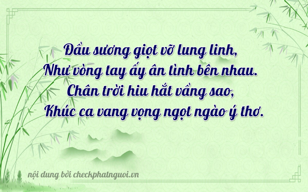 Bài thơ ý nghĩa cho <b>biển số 37S-1419</b> tại website checkphatnguoi.vn
