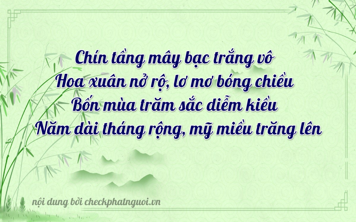 Bài thơ ý nghĩa cho <b>biển số 37S-9845</b> tại website checkphatnguoi.vn