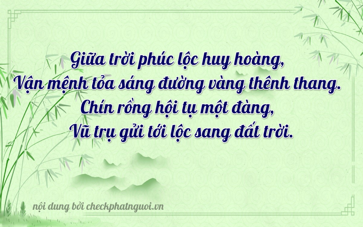 Bài thơ ý nghĩa cho <b>biển số 37V-2829</b> tại website checkphatnguoi.vn