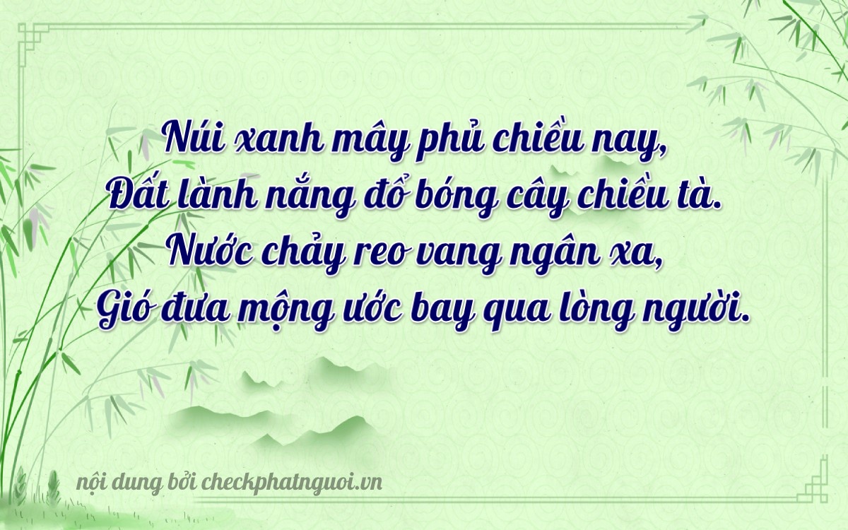 Bài thơ ý nghĩa cho <b>biển số 37V-3319</b> tại website checkphatnguoi.vn