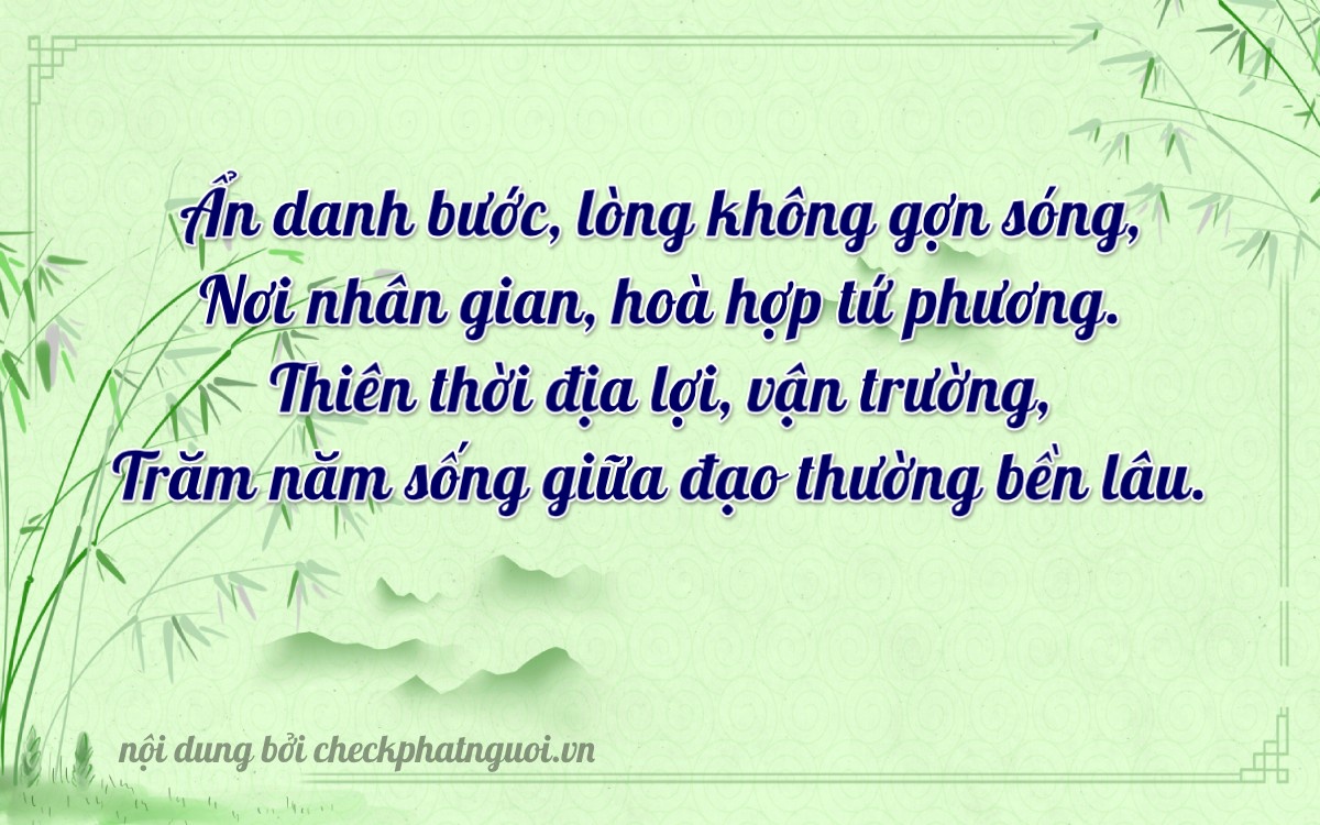 Bài thơ ý nghĩa cho <b>biển số 38669</b> tại website checkphatnguoi.vn