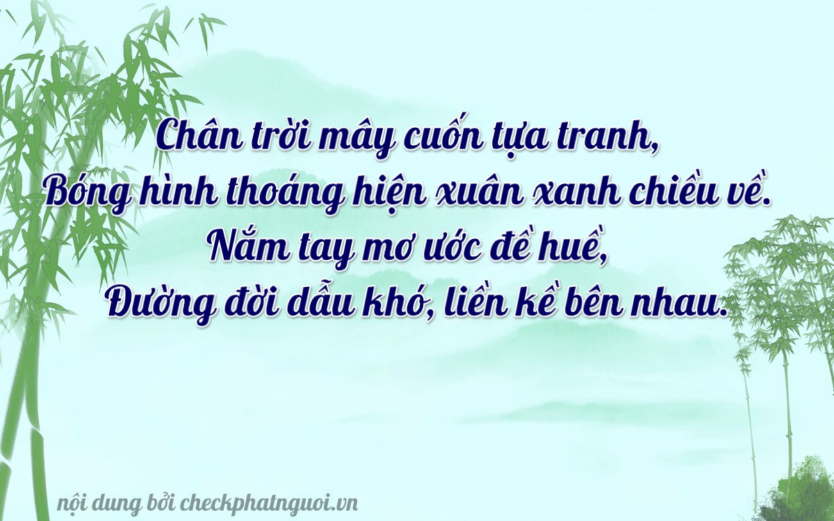 Bài thơ ý nghĩa cho <b>biển số 38A-00588</b> tại website checkphatnguoi.vn