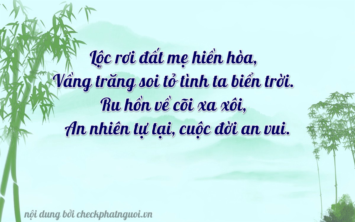Bài thơ ý nghĩa cho <b>biển số 38A-03228</b> tại website checkphatnguoi.vn