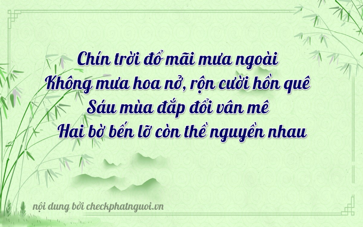 Bài thơ ý nghĩa cho <b>biển số 38A-09062</b> tại website checkphatnguoi.vn