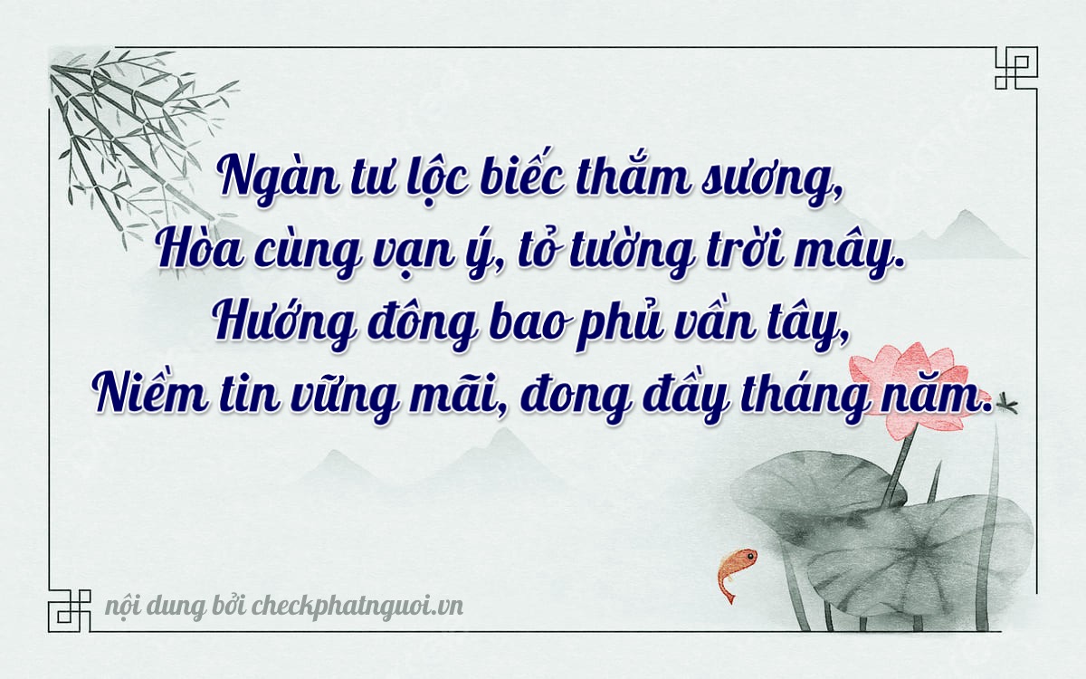 Bài thơ ý nghĩa cho <b>biển số 38A-11000</b> tại website checkphatnguoi.vn