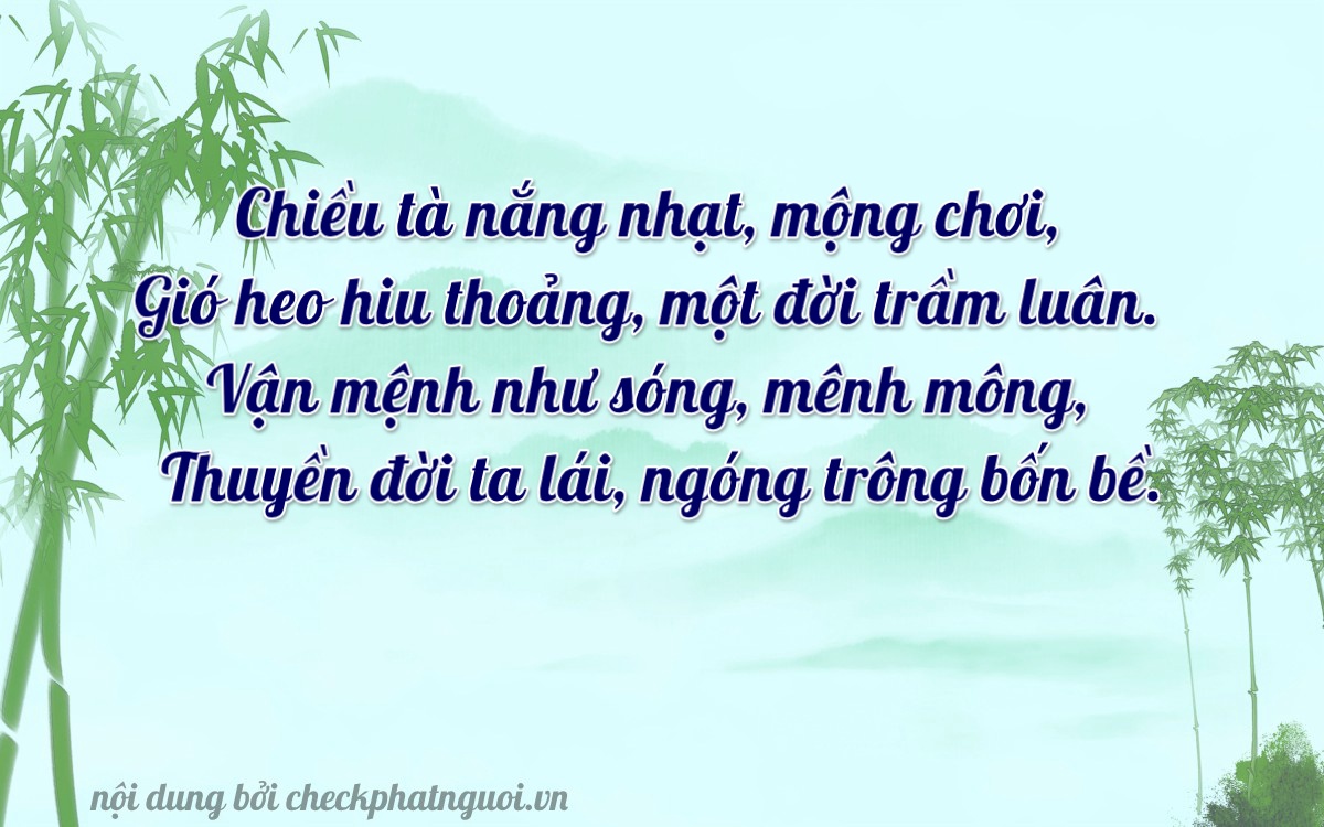 Bài thơ ý nghĩa cho <b>biển số 38A-12380</b> tại website checkphatnguoi.vn