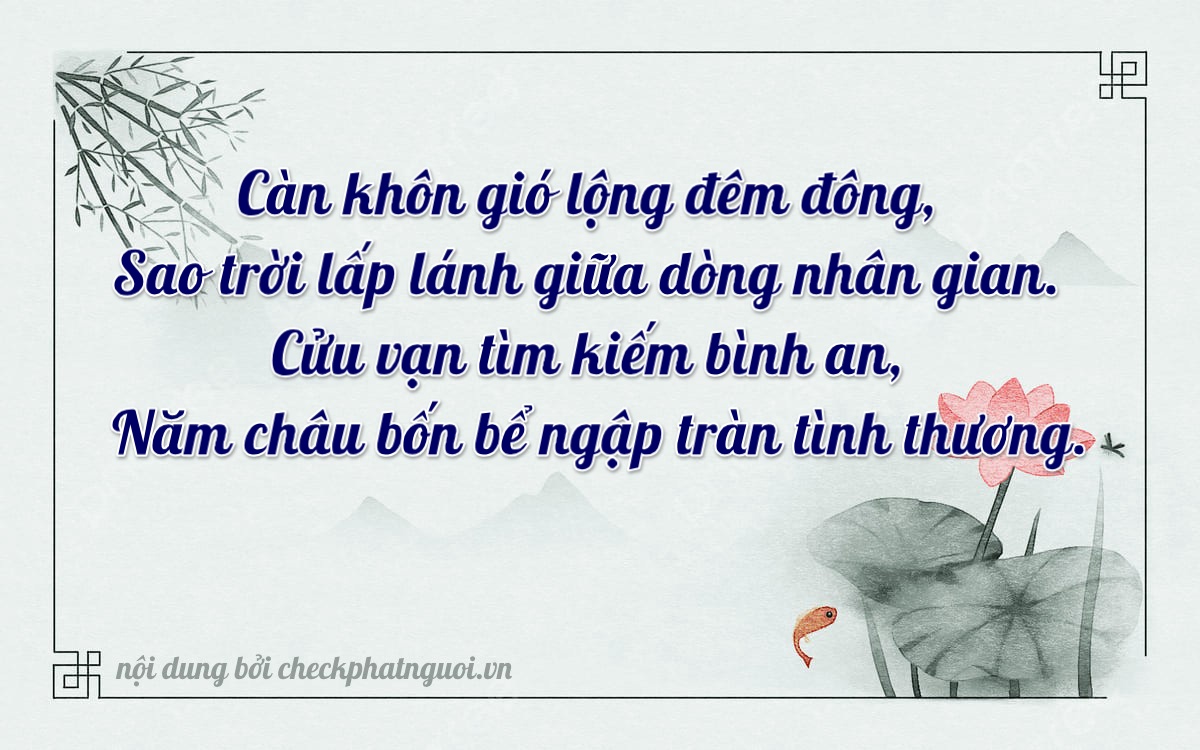 Bài thơ ý nghĩa cho <b>biển số 38A-14239</b> tại website checkphatnguoi.vn