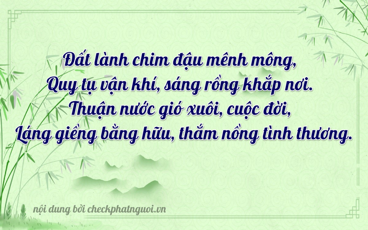 Bài thơ ý nghĩa cho <b>biển số 38A-14664</b> tại website checkphatnguoi.vn