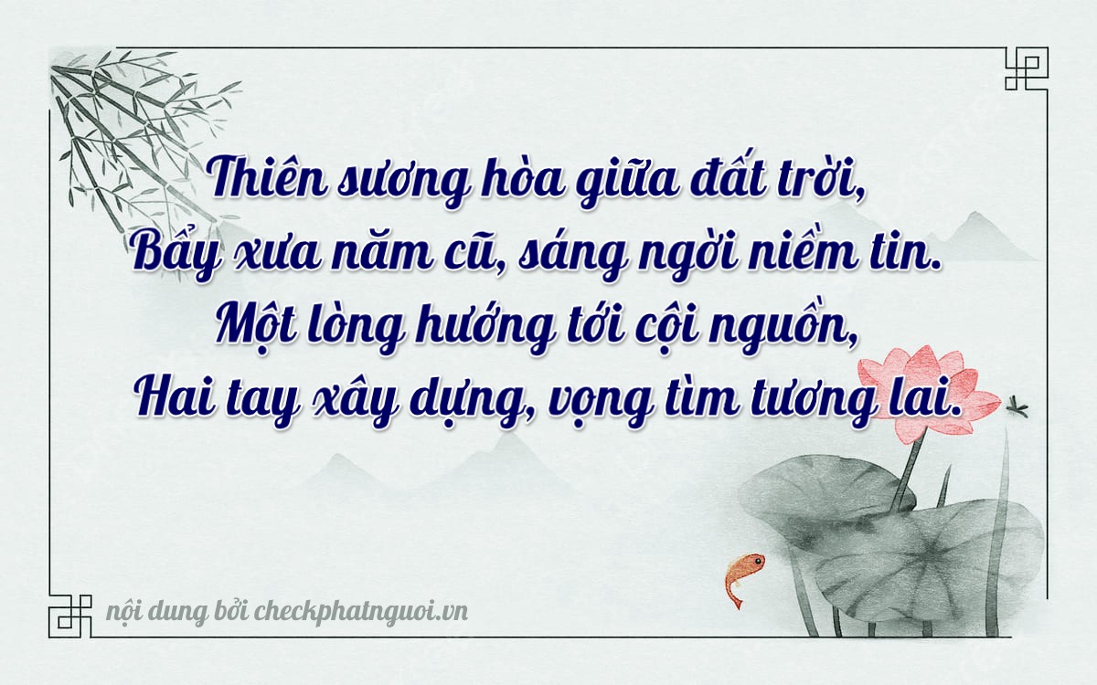 Bài thơ ý nghĩa cho <b>biển số 38A-20172</b> tại website checkphatnguoi.vn