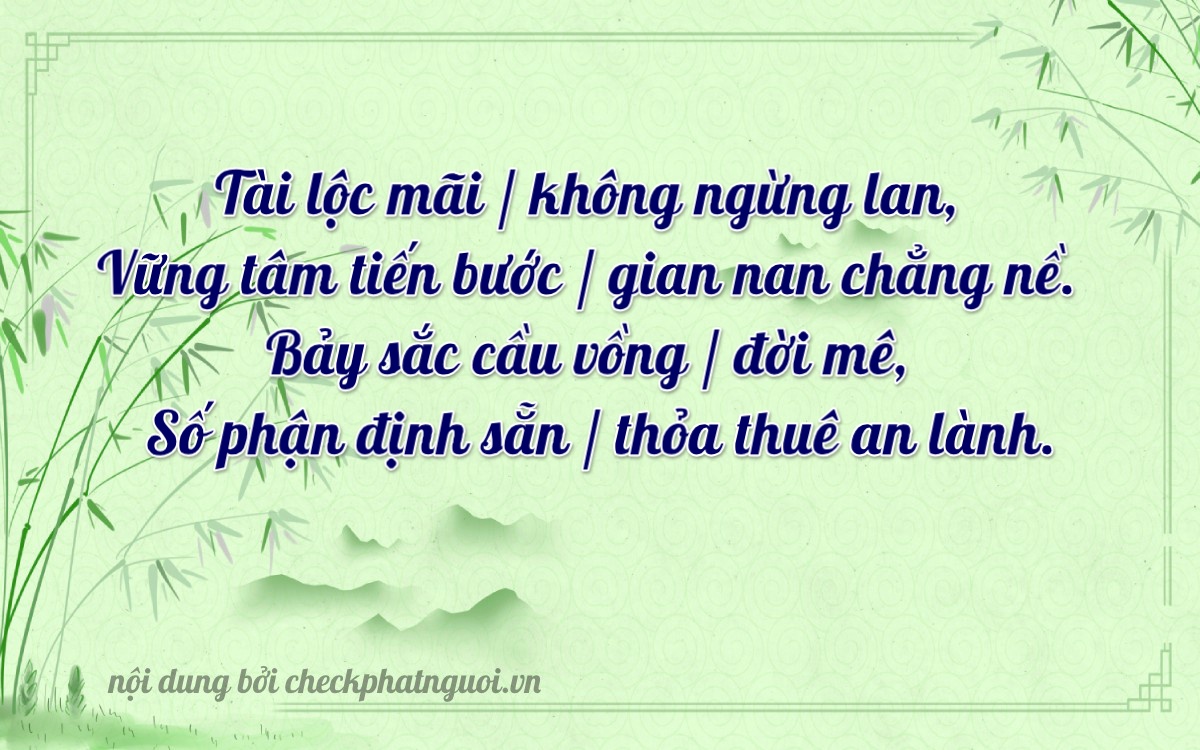 Bài thơ ý nghĩa cho <b>biển số 38A-23752</b> tại website checkphatnguoi.vn