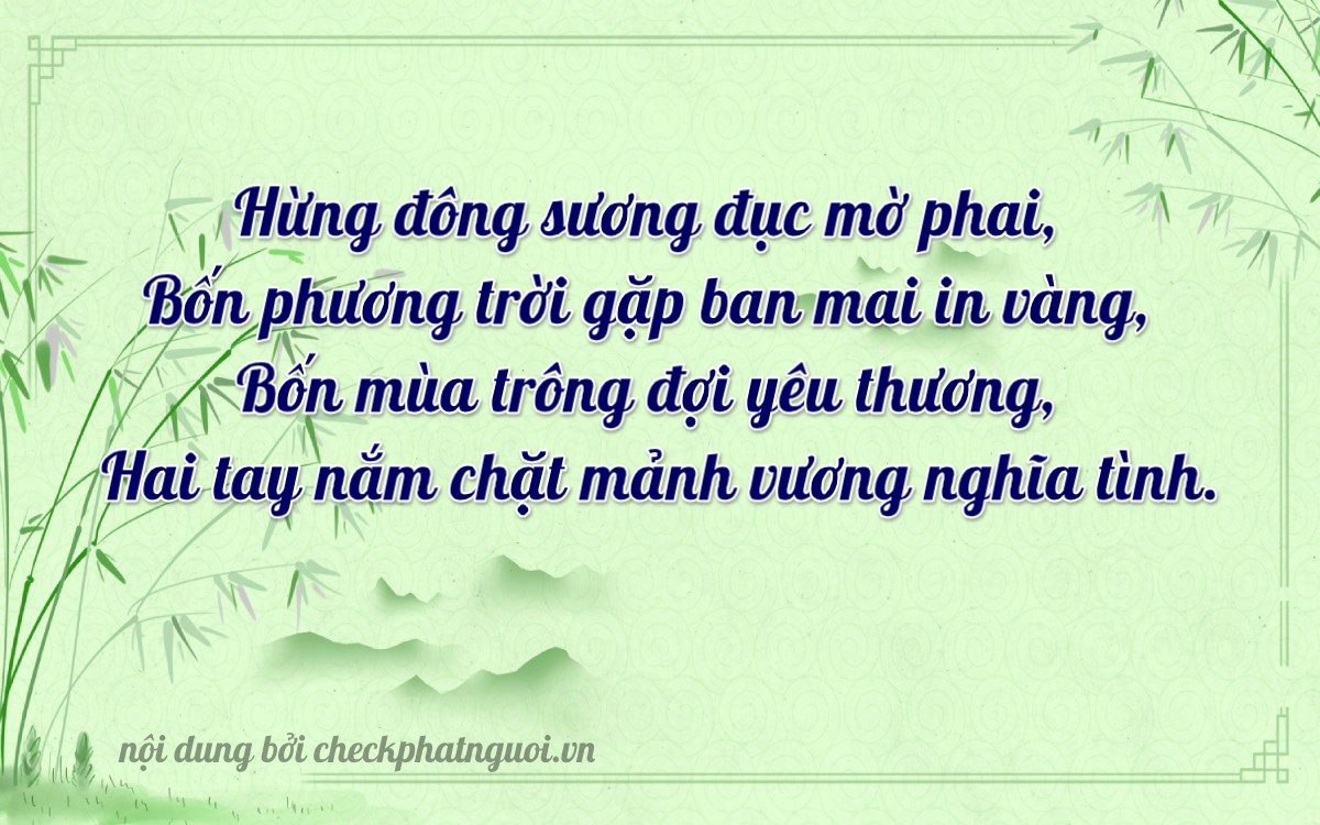 Bài thơ ý nghĩa cho <b>biển số 38A-24424</b> tại website checkphatnguoi.vn