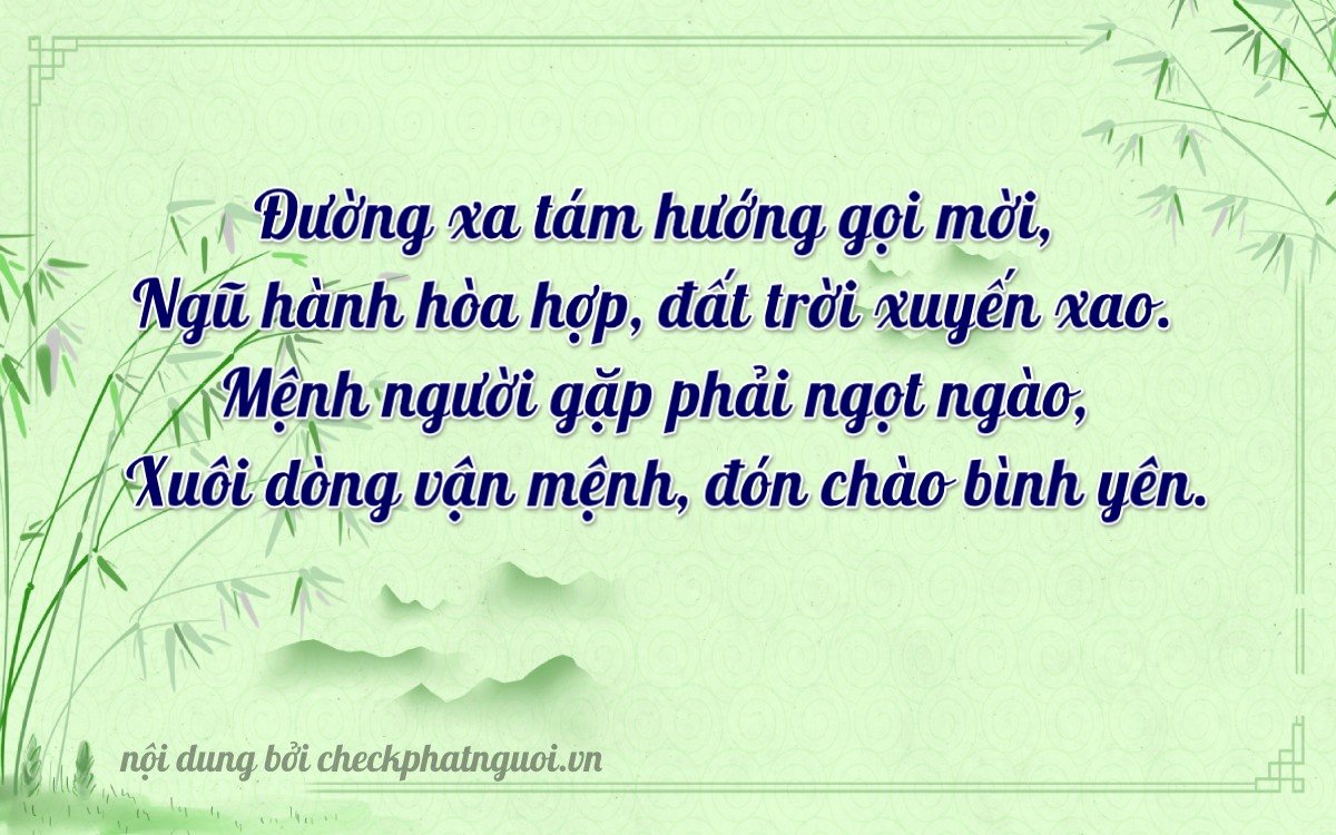 Bài thơ ý nghĩa cho <b>biển số 38A-26084</b> tại website checkphatnguoi.vn